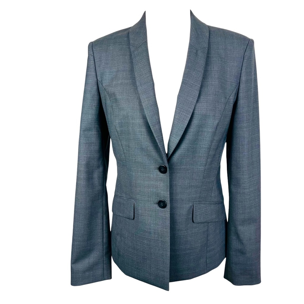 Hugo Boss Dark Gray/Charcoal Wool Blend Blazer